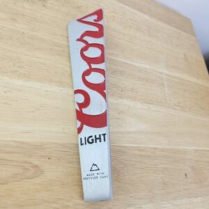 Coors Light‎ Beer Draft Beer Tap Handle Silver Rocky Mountains Man Cave